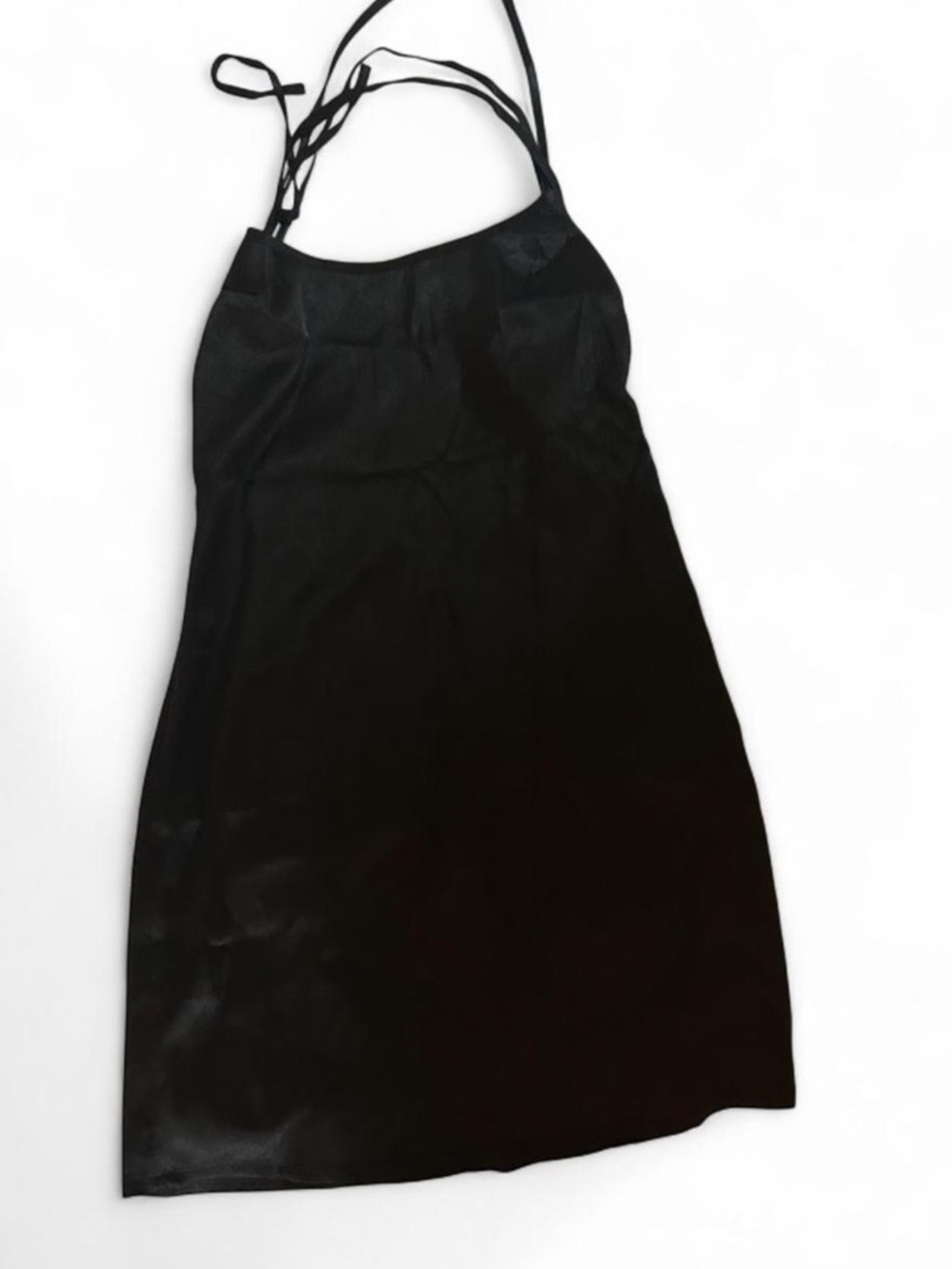 Black Strappy Slip Dress